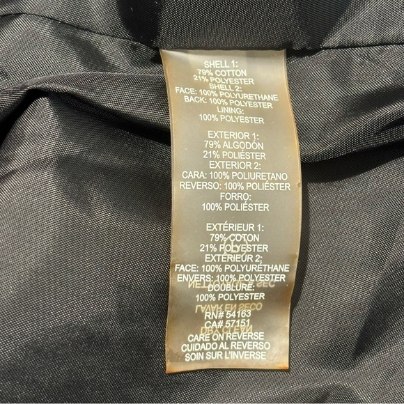 KARL LAGERFELD PARIS Sz 16 Bomber Jacket Twill Vegan Leather Combination NEW - Picture 11 of 12